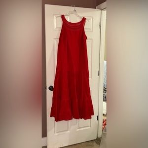 New Directions Cotton Tiered Maxi Dress sz 22